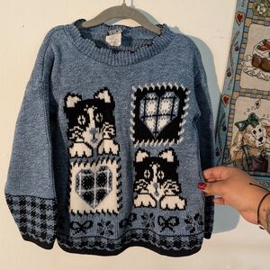 Vintage Cat Sweater